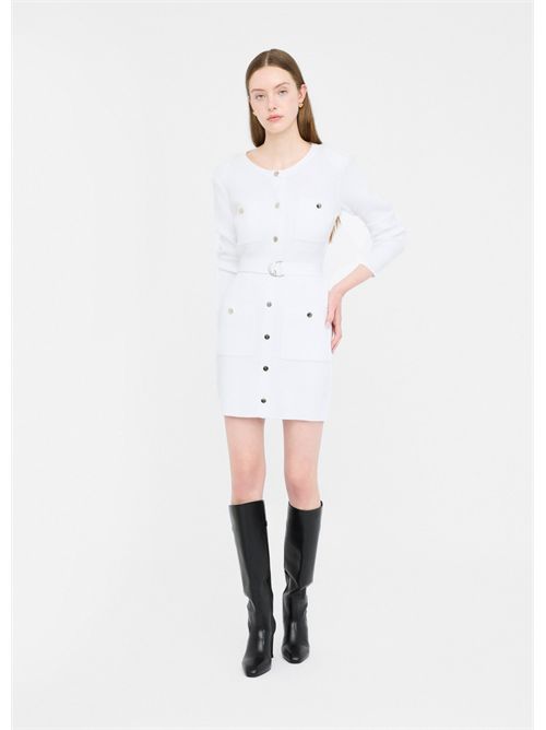 Abito in maglia con spalline imbottite LIU JO | MF5371MS99E/10701